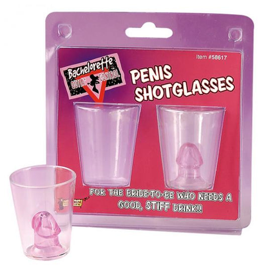 Bachelorette Outta' Control Penis Shot Glasses