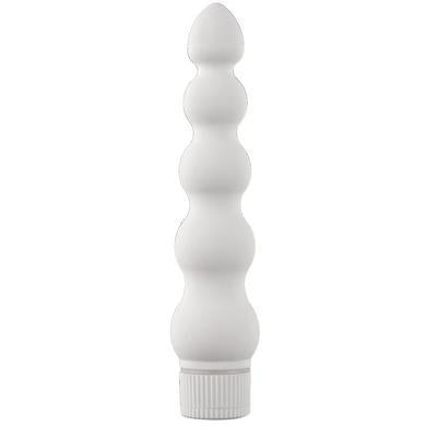 White Nights 7 inches Ribbed Vibrator