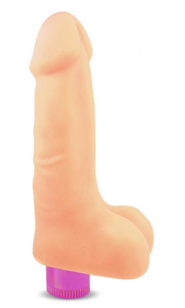 X5 Plus 7 inches Vibrating Cock Beige Dildo