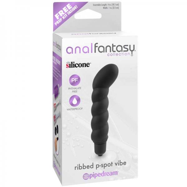 Anal Fantasy Ribbed P-Spot Vibe Black