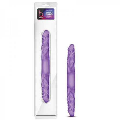 B Yours 14 inches Double Dildo Purple