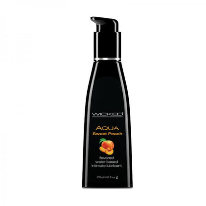 Wicked Aqua Sweet Peach Flavored Lubricant 4oz