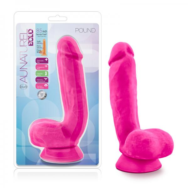 Au Naturel Bold Pound 8.5 inches Dildo Pink