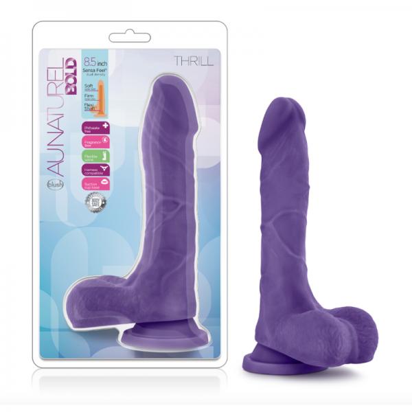 Au Natural Bold Thrill 8.5 inches Dildo Purple