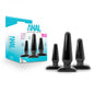 Anal Adventures Basic Plug Kit Black