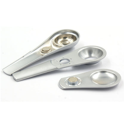 Metal pipe Detachable stainless steel ferromagnetic metal pipe Spoon shaped pipe